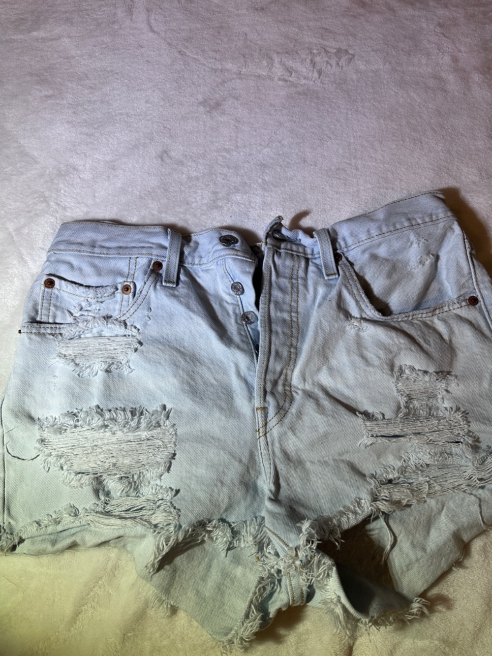 Levi's Light Blue Denim 501® Shorts